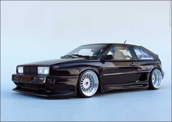 1:18 VW Scirocco MK2 GTX 16V Rieger GTO Breitbau + Vitrine = RAR